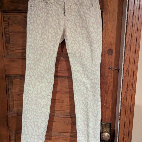 LOFT Women's Skinny Jeans - Cream Pattern - Picture 1 of 9